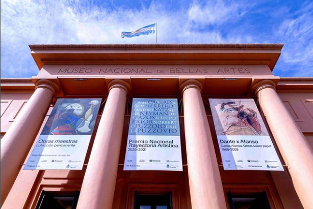 Le Musée des Beaux-Arts dans le quartier de la Recoleta, un classique des jours nuageux à Buenos Aires. Photo : Museo Bellas Artes.