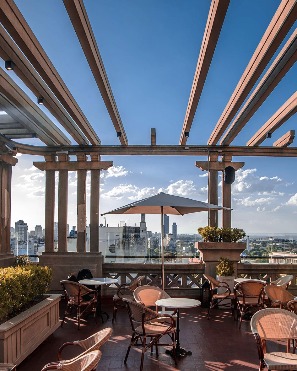 Desde el rooftop del Alvear. Foto: IG Alvear Roof.