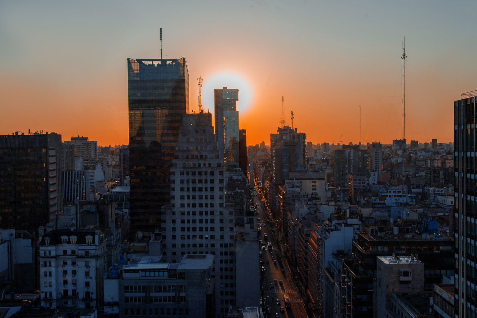 La vista desde el rooftop del Trade Sky bar. Foto: TSBar.