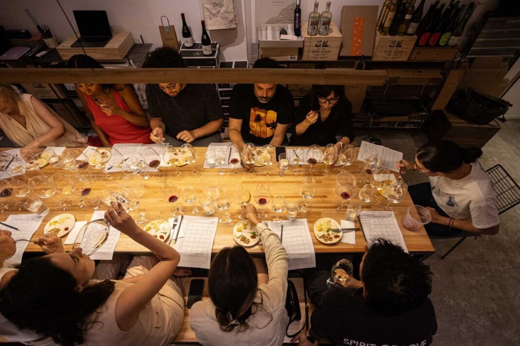 Choisir le vin est un art et les sommeliers sont là pour guider les clients en fonction de leurs goûts. À Tinte Vinos, vous apprendrez à choisir la bouteille qu'il vous faut au bon moment. Ph: Tinte Vinos.