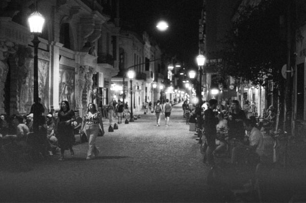 La rue Bolivar de nuit, San Telmo