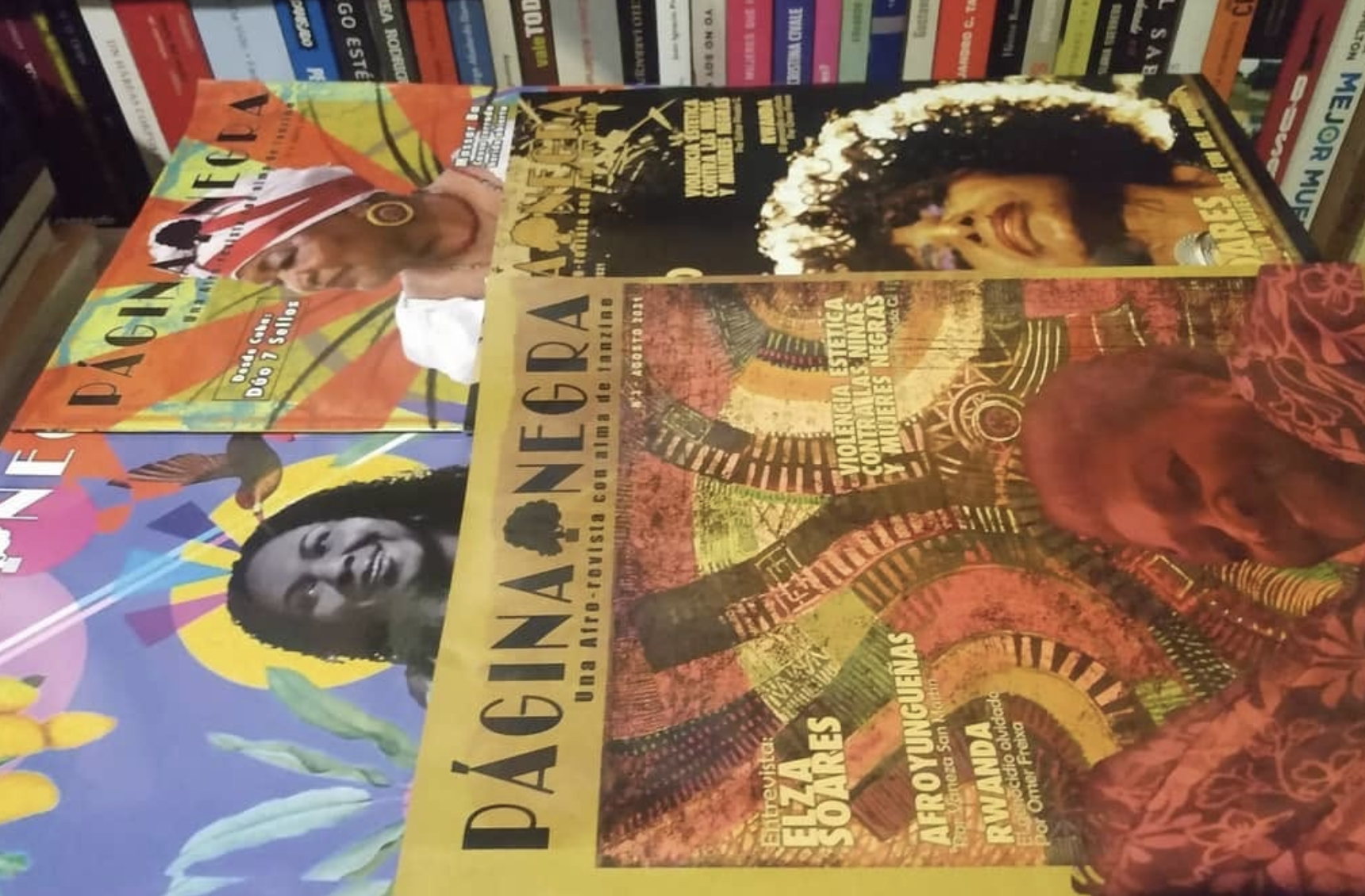 Las múltiples referencias (libros y revistas) de Malungo Libros abre una puerta a unas culturas lejanas de Argentina y tan ricas. Foto: Malungo Libros.